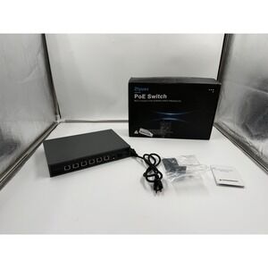 Ztyuav 8 Port Unmanaged 10G Ethernet Switch With 6 x 10G RJ-45 Parts 2 x 10G SFP